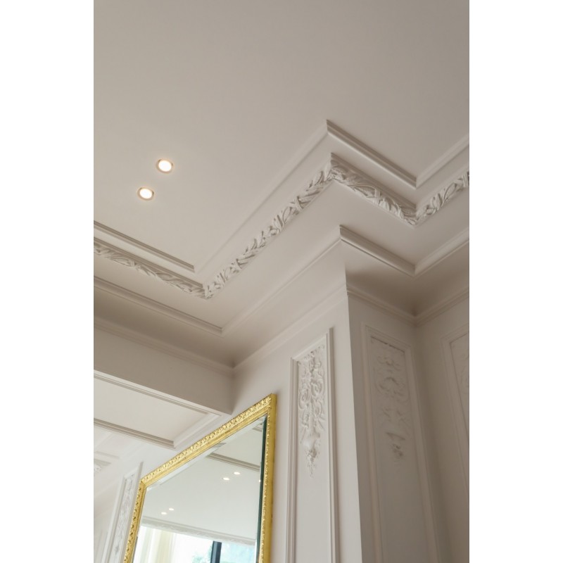 Ribbon And Flowers Ornaments Moulding, Plaster Mouldings For Mirrors