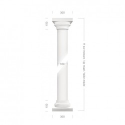 Doric column with smooth...