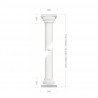 Doric column with smooth pillar