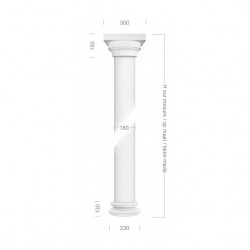 Smooth column with capital...